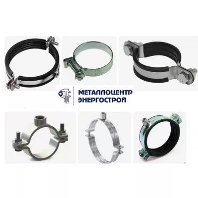 Хомут ремонтный односторонний оцинк. Ду-100 (Дн 101-110) L=150мм